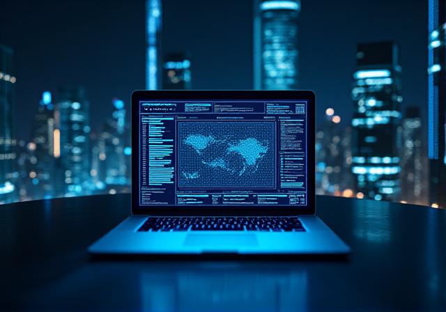 Futuristic dashboard visualization on multiple devices